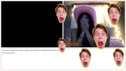 Omegle horror pranks Someone hides in the shadow on Omegle | trolling strangers