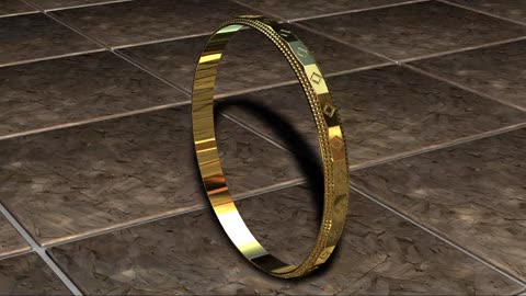 Gold bracelet skin 17