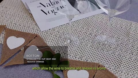 Crystal Burgundy Wine Glasses
