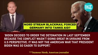 Biden 'blew up' Nord stream to blackmail Germany for Ukraine arms supply | Report