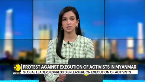 Protest against execution of activists in Myanmar, global leaders express displeasure | World News