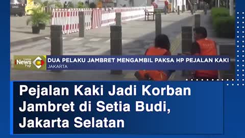 Pejalan Kaki Jadi KorbanJambret di Setia Budi, Jakarta Selatan