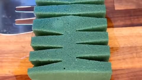 Satisfying foam cutting asmr
