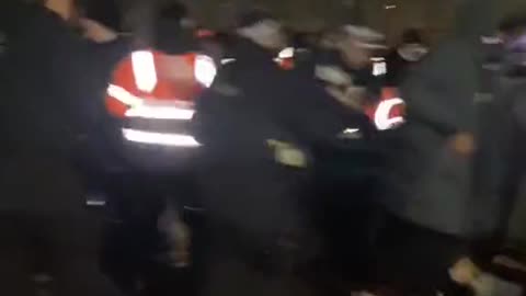 Last night people without tickets broke through the barriers to see the new year fireworks in London