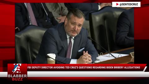 FBI Deputy Director Avoiding Ted Cruz's Questions Regarding Biden Bribery Allegations