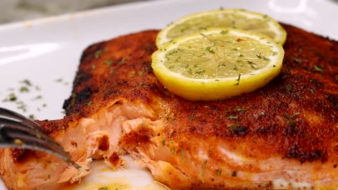 CRISPY Oven Baked Salmon Recipe