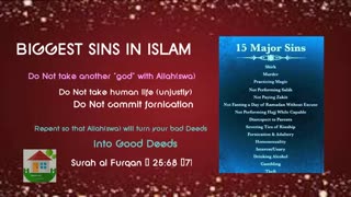 Biggest Sins in Islam