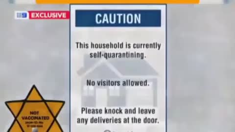 Australia Government - Put a sign on your door to warn anyone to not visit when quarantining...