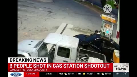 Atlanta, Georgia - Shoot out at gas station