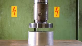 Crushing Adamantium with Hydraulic Press