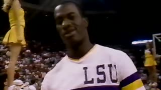 March 22, 1987 - Indiana and Louisiana State Starters Introduced at Elite Eight Game