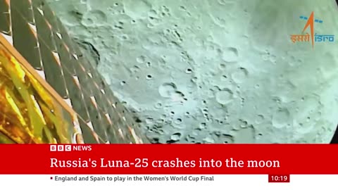 Russian spacecraft crashes into the Moon - BBC News