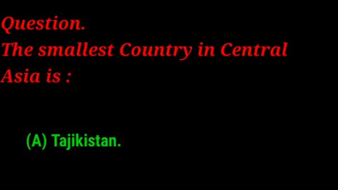 Smallest Country in Central Asia