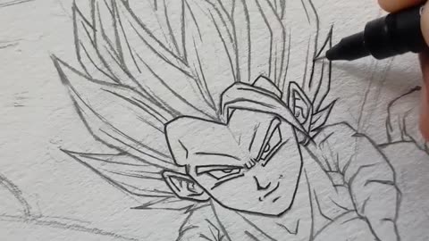 Drawing Goku and Vegeta - Best duo in anime history
