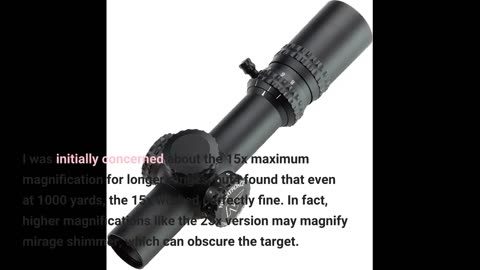 Buyer Reviews: NightForce NXS C429 3.5-a15x50mm ZeroStop SFP .250 MOA Illuminated Moar Reticle...