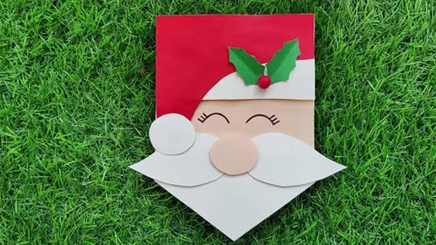 Santa Claus Card/How to make Santa Card for Christmas