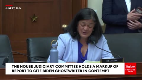 'Nothing But A Distraction'- Pramila Jayapal Rips GOP Call To Hold Biden's Ghostwriter In Contempt