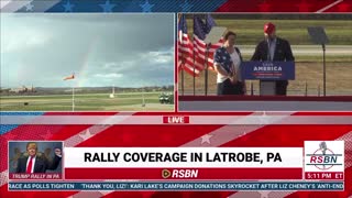 11/5/22 PA Donald Trump Save America rally Doug Mastriano Rainbows are a blessing from God