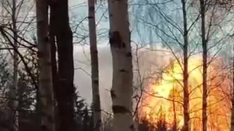 Explosion on a gas pipeline in the Leningrad Region