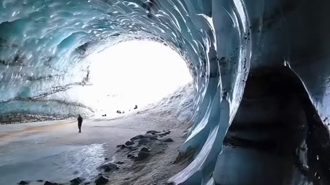Very cool ice cave in Alaska