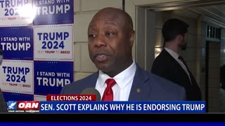 Sen. Scott Explains Why He Is Endorsing Trump