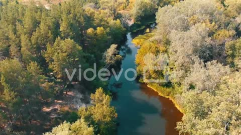 River Bed - top view from drone