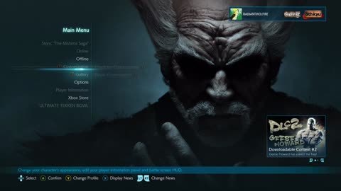 Main Menu Heihachi Mishima Theme - Tekken 7 (XBOX One)