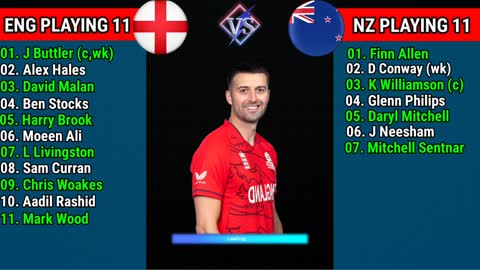 England vs New Zealand Final Playing 11 ICC World Cup 2022 ENG vs NZ 33rd Match Playing 11