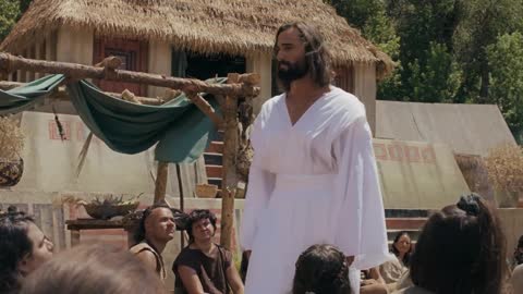 Jesus Christ teaching during His visitation to people of Ancient America. Book of Mormon Videos