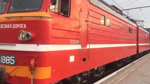 Also in the Crimea, trains departed, which should pass along the railway part