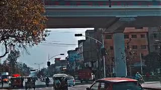 It's orange line train in Lahore Pakistan