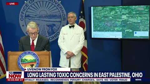 Ohio Gov. Mike DeWine gives updates on trail derailment: "The water is safe to drink"