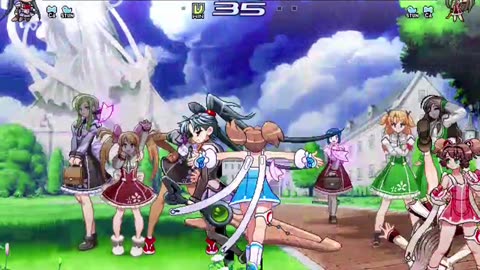 Yui + Eko vs Saki + Eko