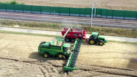 John Deere X9,1450,largest Combine Harvester,in 4K