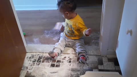 Baby the creative mess maker