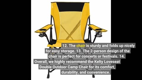 Customer Reviews: Kelty Loveseat Double Outdoor Camp Chair, 2-Person Camping, Festival, Concert...
