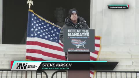 Steve Kirsch at the Washington Rally against Vaccine mandates Jan 2022