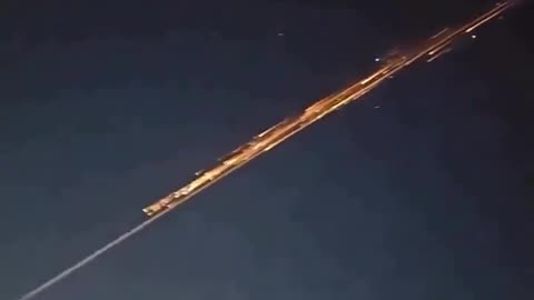So cool footage of Space debris entering Earth.