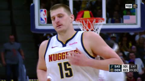 NBA: Jokic CLUTCHES 38 PTS! Nuggets Hold Off Spurs Late