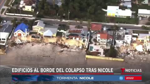 Así luce el epicentro de la destrucción de Nicole en Florida | Noticias Telemundo