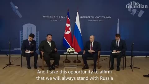 Kim tells Putin- I support your sacred battle with