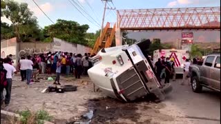 At least 53 migrants die in Mexico truck accident