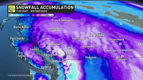 Messy Storm Targets the South Coast of B.C._ Freezing Rain _ Snow Could Impact Commute
