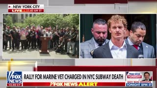 Rally for Marine veteran Daniel Penny charged in NYC subway death