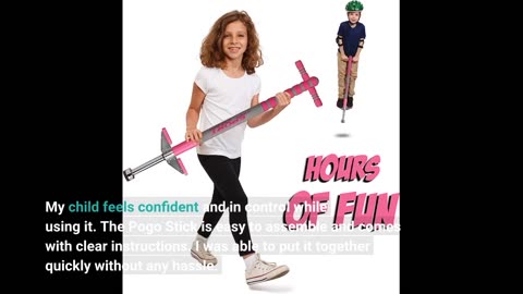 See Remarks: New Bounce Pogo Stick for Kids - Pogo Sticks, 40 to 80 Lbs - Sport Edition, Qualit...