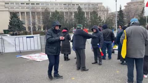 Protestul cetățenilor în Piața Victoriei (News România; 21.12.2022)