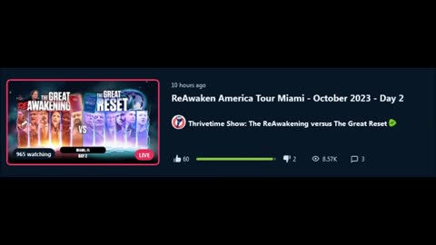 LIVE - ReAwaken America Tour Miami - October 2023 - Day 2