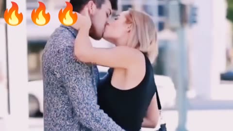 kissing prank video