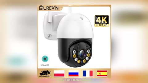 Best Seller 8MP 4K PTZ Camera IP Outdoor WiFi Cam