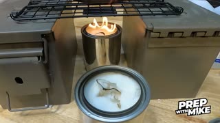 How to make an alcohol stove / paint can heater for off grid cooking and heat (PrepWithMike)